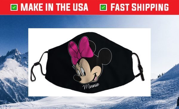 Disney Mickey And Friends Minnie Mouse Big Face Cloth Face Mask