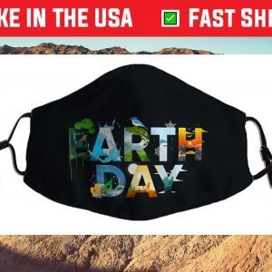 Earth Day Environmental Protection Save Tree & Animals Filter Face Mask