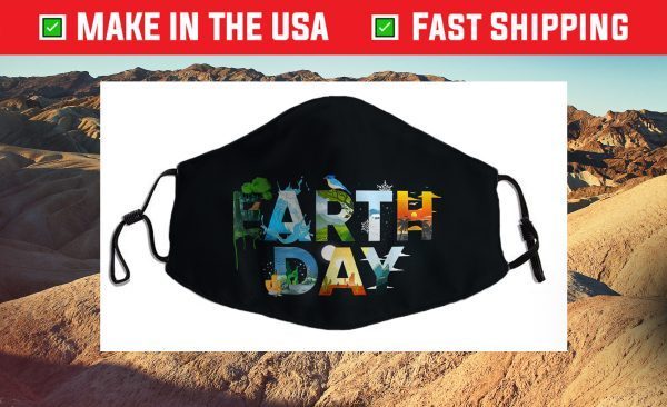 Earth Day Environmental Protection Save Tree & Animals Filter Face Mask