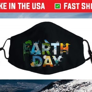 Earth Day Environmental Protection Save Tree & Animals Filter Face Mask