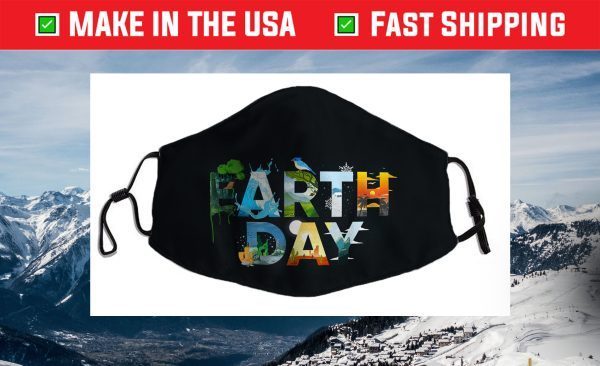 Earth Day Environmental Protection Save Tree & Animals Filter Face Mask