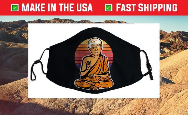 Enlightened Trump Buddha Retro Vintage Us 2021 Face Mask