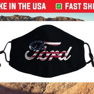 Ford Script American Flag Logo Us 2021 Face Mask