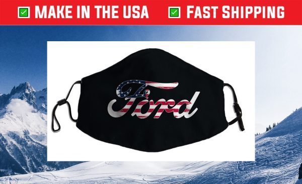 Ford Script American Flag Logo Us 2021 Face Mask