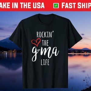 Funny Cool Gma Gift Rockin' The G-Ma Life Gift T-Shirt
