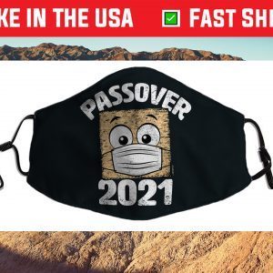 Funny Passover 2021 Matzo Wearing Face Mask Seder Graphic Cloth Face Mask
