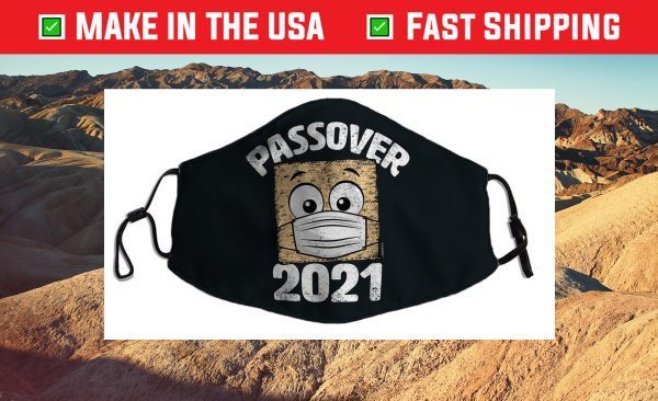 Funny Passover 2021 Matzo Wearing Face Mask Seder Graphic Cloth Face Mask