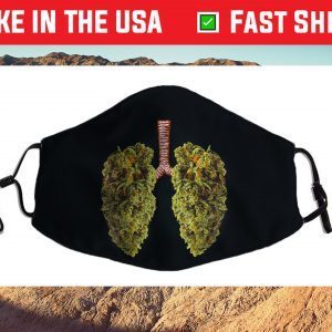 Funny Weed Lung Marijuana Bud Us 2021 Face Mask