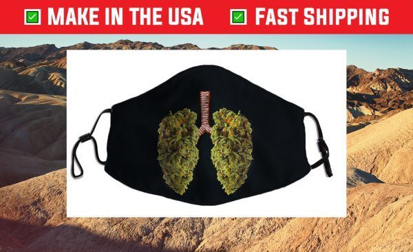 Funny Weed Lung Marijuana Bud Us 2021 Face Mask