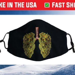 Funny Weed Lung Marijuana Bud Us 2021 Face Mask