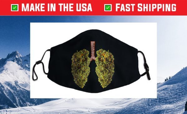 Funny Weed Lung Marijuana Bud Us 2021 Face Mask