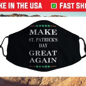 GETSOME GRAPHIX Saint Patricks Day Us 2021 Face Mask