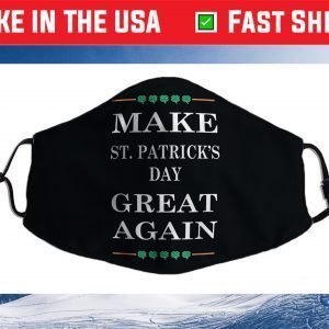 GETSOME GRAPHIX Saint Patricks Day Us 2021 Face Mask