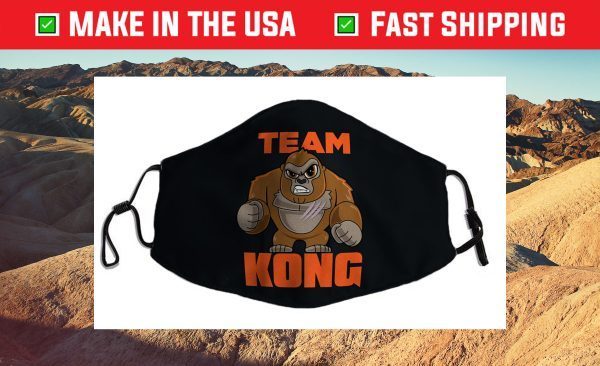 Godzilla vs Kong - Official Team Kong Cute - Us 2021 Face Mask