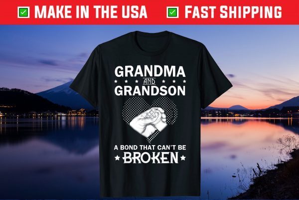 Grandma and Grandson A Bond That Can't Be Broken Gift T-Shirt