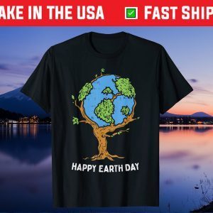 Happy Earth Day Shirt 2021 Tree Planet Environmentalist Unisex T-Shirt