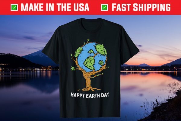 Happy Earth Day Shirt 2021 Tree Planet Environmentalist Unisex T-Shirt