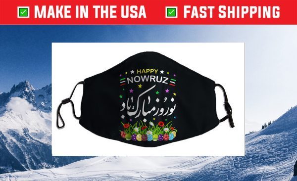 Happy Nowruz - Mubarak Kurdistan & Iran & Pakistan New Year Cloth Face Mask