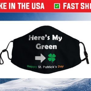 Happy St. Patrick's Day Green Cloth Face Mask