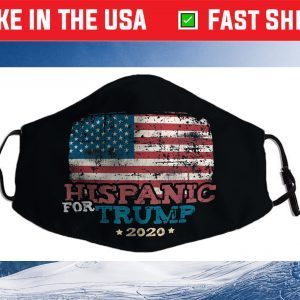 Hispanic For Trump 2020 MAGA Flag Cloth Face Mask