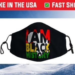 I Am Black History Month African American Pride Celebration Cloth Face Mask