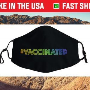 I'm Vaccinated Rainbow Gradient Colorway Filter Face Mask