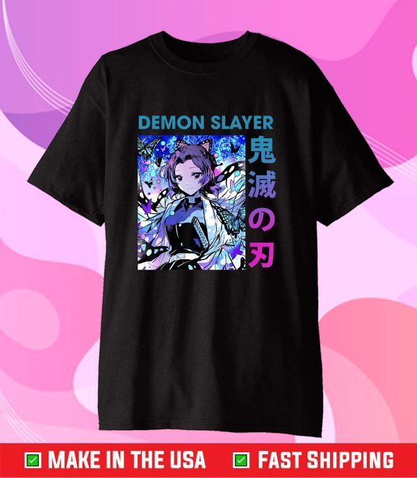 Japanese Manga Fantasy Demon Anime Slayer Character Shinobu Classic T-Shirt