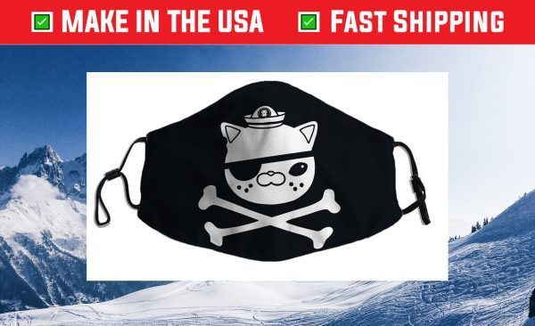 Kids Kwazii Cute Funny Pirate Cat Cloth Face Mask