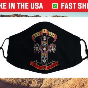 Kids Youth Guns N' Roses Official Cross Us 2021 Face Mask