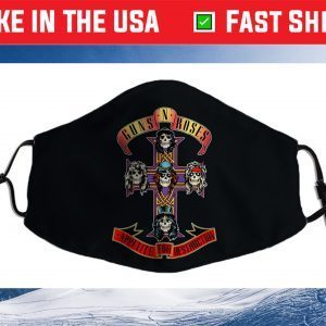 Kids Youth Guns N' Roses Official Cross Us 2021 Face Mask