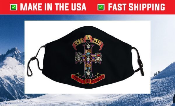 Kids Youth Guns N' Roses Official Cross Us 2021 Face Mask