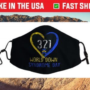 Love World Down Syndrome Awareness Day Love Filter Face Mask