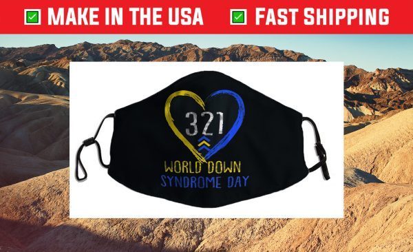 Love World Down Syndrome Awareness Day Love Filter Face Mask