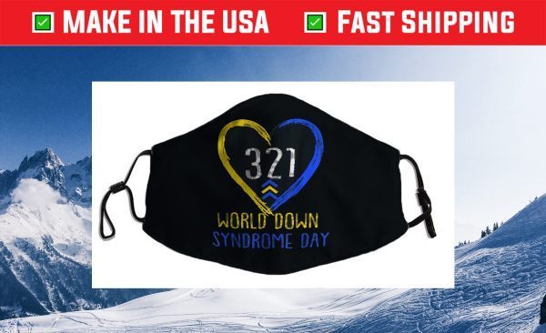 Love World Down Syndrome Awareness Day Love Filter Face Mask