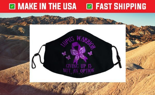 Lupus Warrior Purple Butterfly Us 2021 Face Mask