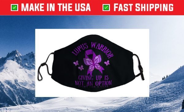 Lupus Warrior Purple Butterfly Us 2021 Face Mask