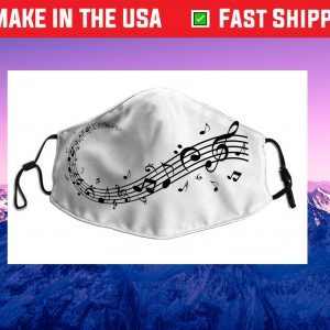 Music Notes Cloth Face Mask