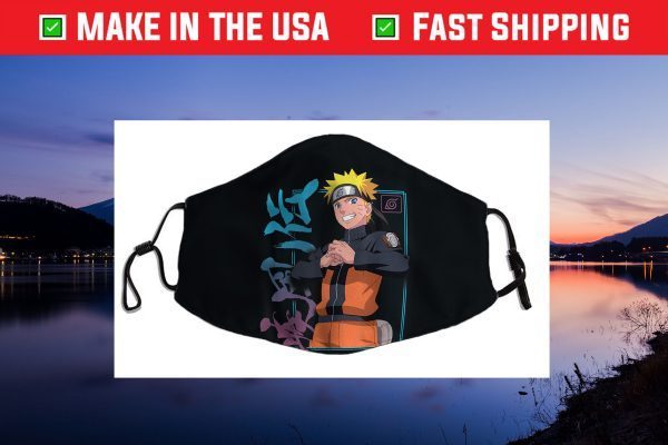 Naruto Shippuden Naruto Kanji Frame Cloth Face Mask