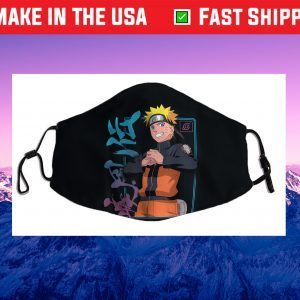 Naruto Shippuden Naruto Kanji Frame Cloth Face Mask