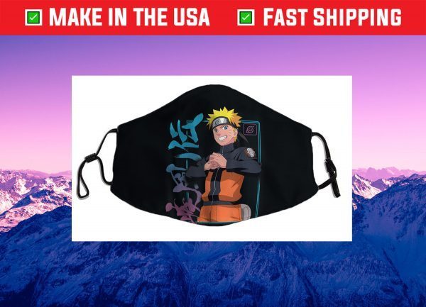 Naruto Shippuden Naruto Kanji Frame Cloth Face Mask