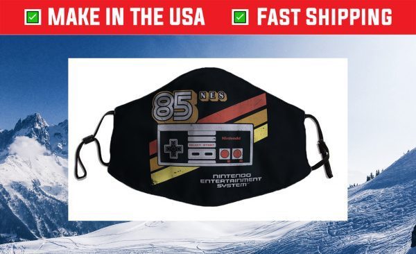 Nintendo NES Controller Retro Stripe 85 Graphic Cloth Face Mask