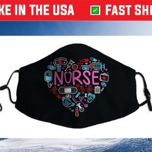 Nurse Love Nursing Student RN Life Thank You Us 2021 Face Mask