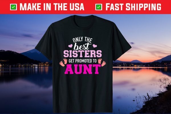 Only the best sisters get promoted to aunt Gift T-Shirt