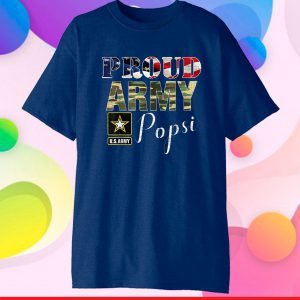 Proud Army Popsi With American Flag Gift For Veteran Day Classic T-Shirt