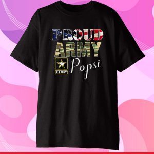 Proud Army Popsi With American Flag Gift For Veteran Day Classic T-Shirt