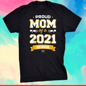 Proud Mom Of A Class Of 2021 Senior Floral Mother Graduation Classic T-Shirt