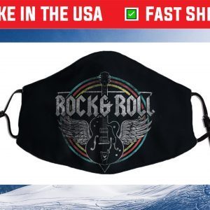 Rock & Roll Guitar Wings Music Cloth Face Mask