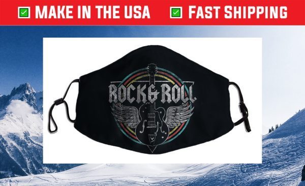 Rock & Roll Guitar Wings Music Cloth Face Mask