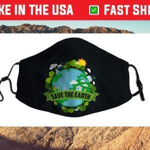 Save our Planet Earth Day 2021 Filter Face Mask