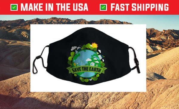 Save our Planet Earth Day 2021 Filter Face Mask